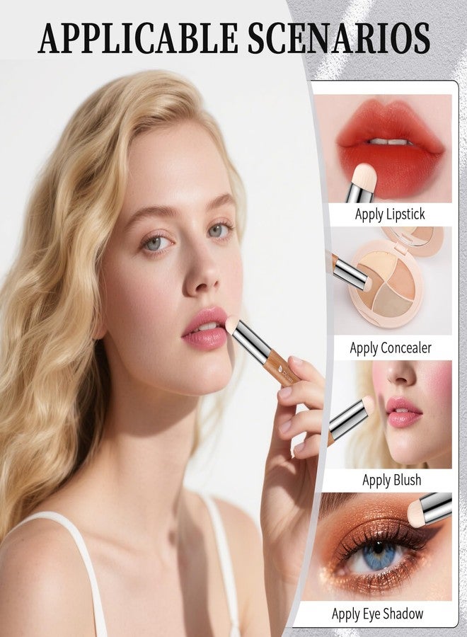 DUcare Lip Brush With Cap Lip Smudge Brush Mini Lip Makeup Brush Multi-purpose Makeup Blending Brush for Home and Travel - Image 2